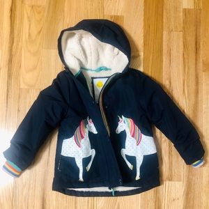 Boden Unicorn Sherpa Lined Anorak